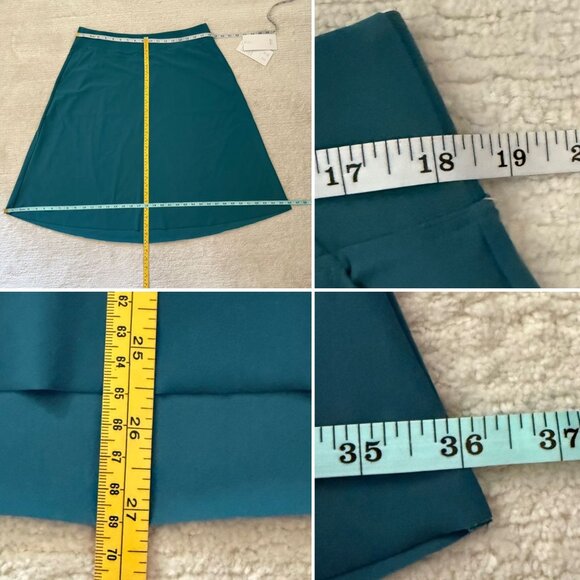 Athleta Cosmic Skirt Womens 1X Blue EuroLuxe Fabric Power Of She Pockets NWT - Picture 4 of 8